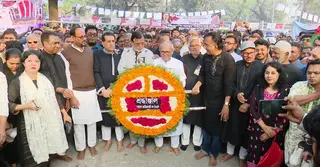 নেতারা গেলেও যাননি সন্তু লারমা শহীদ মিনারে জেএসএস