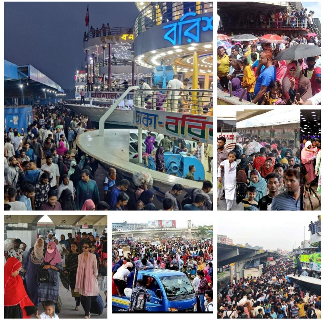 রোববার থেকে সব সরকারি অফিস খুলছে মানুষের ঢল ঢাকামুখী
