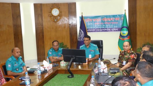 বরিশাল মেট্রোপলিটন পুলিশের মাসিক অপরাধ পর্যালোচনা সভা অনুষ্ঠিত