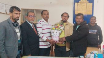 সাংবাদিক নেতা ও মানবাধিকার সংস্থার সাধারণ সম্পাদক জনাব তারেক হোসেন অফিসার ইনচার্জ কাজিরহাট থানা  সৌজন্য সাক্ষাৎ ও শুভেচ্ছা বিনিময়