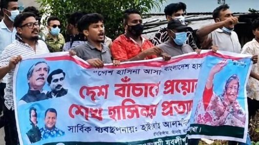 পুলিশের ধাওয়ায় ছত্রভঙ্গ,যশোরে যুবলীগের ঝটিকা মিছিল